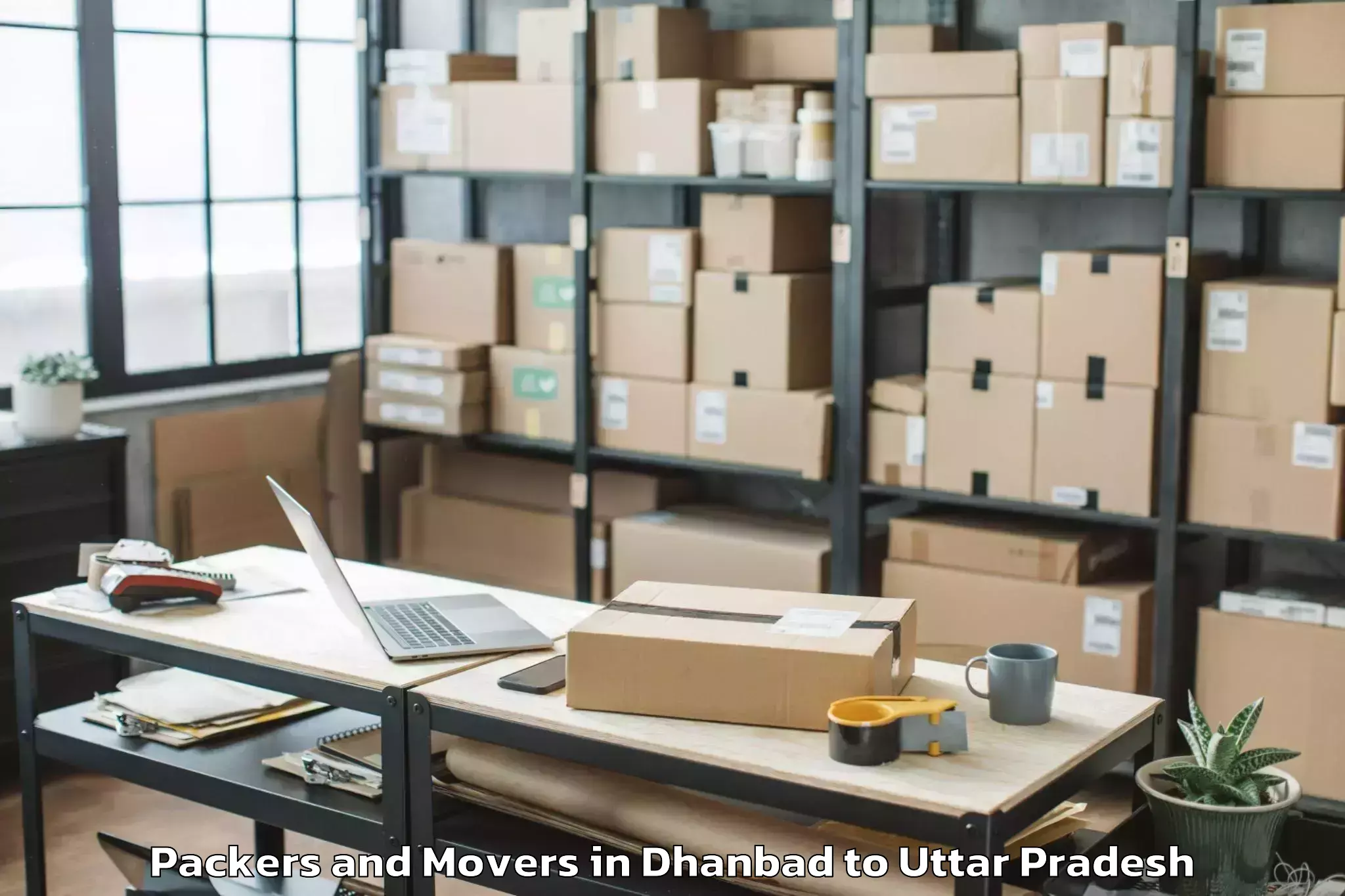 Easy Dhanbad to Maniar Packers And Movers Booking